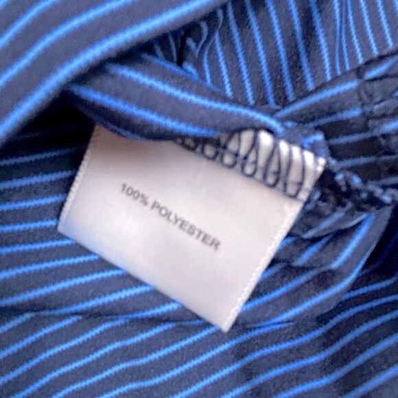 Peter Millar Men's Blue Striped Polo Shirt size M - Picture 6 of 10